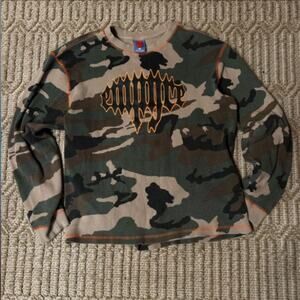 Y2K Vintage Empyre Camo Thermal Long Sleeve